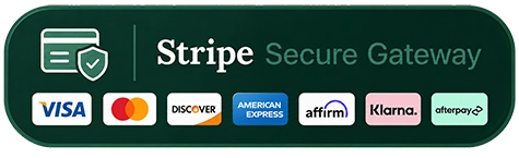 Payments secured by Stripe